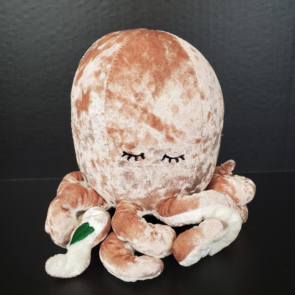 Ophilia‎ Octopus Portland Plush Stuffed Animal Toy Pink Crushed Velvet 9" 2019